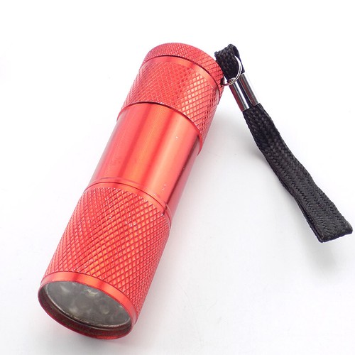 Linterna ultravioleta de aluminio 9 LED luz negra detector de dinero AAA antorcha UV 395 - Imagen 15 de 16