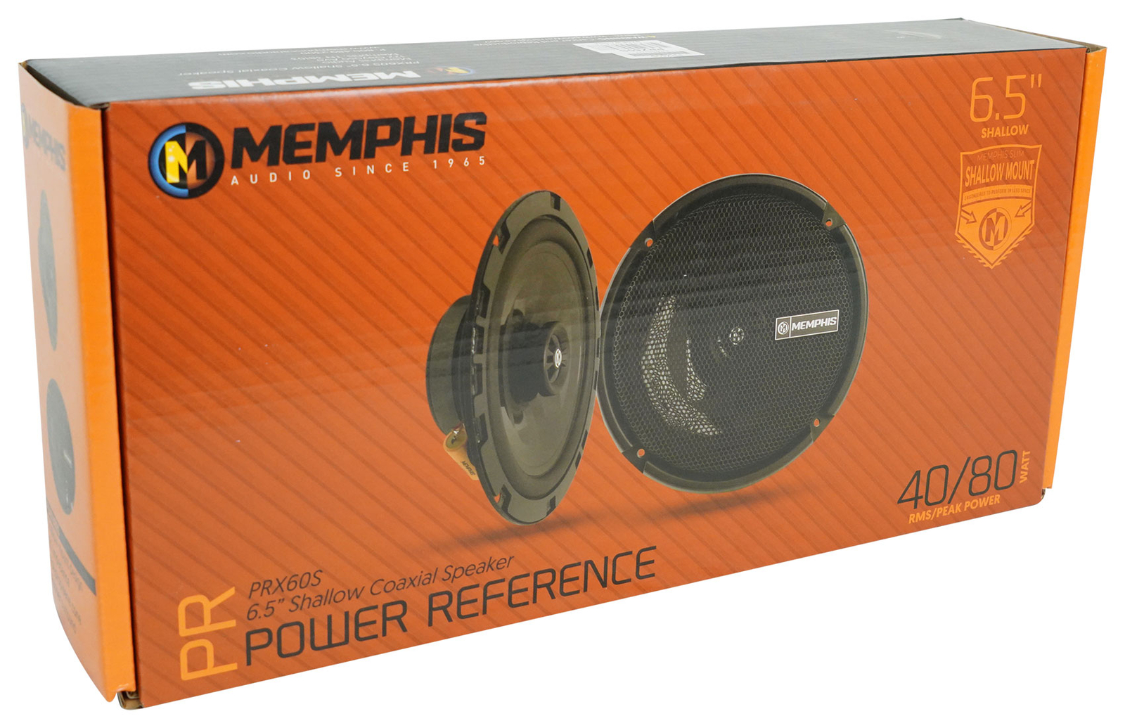 Пара автомобильных аудиодинамиков Memphis Audio PRX60S 65 мощностью 100 Вт с неглубоким креплением
