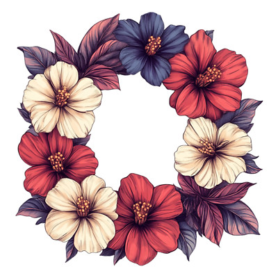 Transparent 18X18cm Spring Flower Heart Car Sticker 