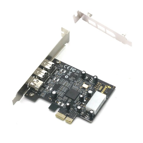 3-Port PCIe to 1394 A+B Controller Card For FireWire Devices 100/200/400/800Mbps