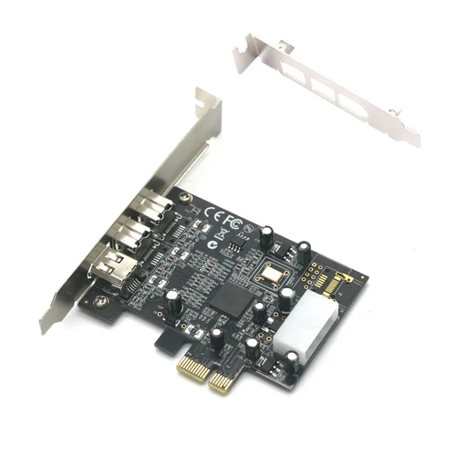 3-Port PCIe to 1394 A+B Controller Card For FireWire Devices 100/200/400/800Mbps