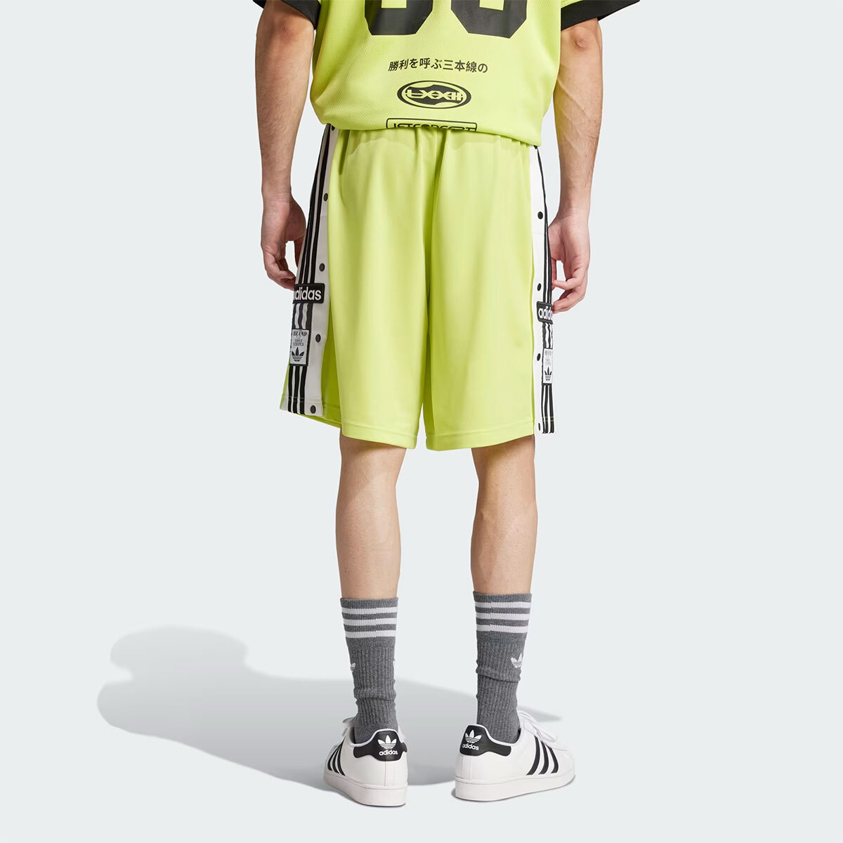 【 maaa 】 Adidas Originals Mens ADILENIUM 2 MEGABREAK SHORTS JM9656 BAHIA