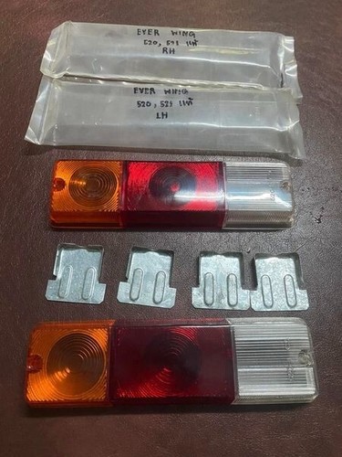 DATSUN 520 521 Pickup TAILLIGHT Rear Lamp Cover LENS LH+RH Genuine NOS JAPAN - Picture 2 of 14