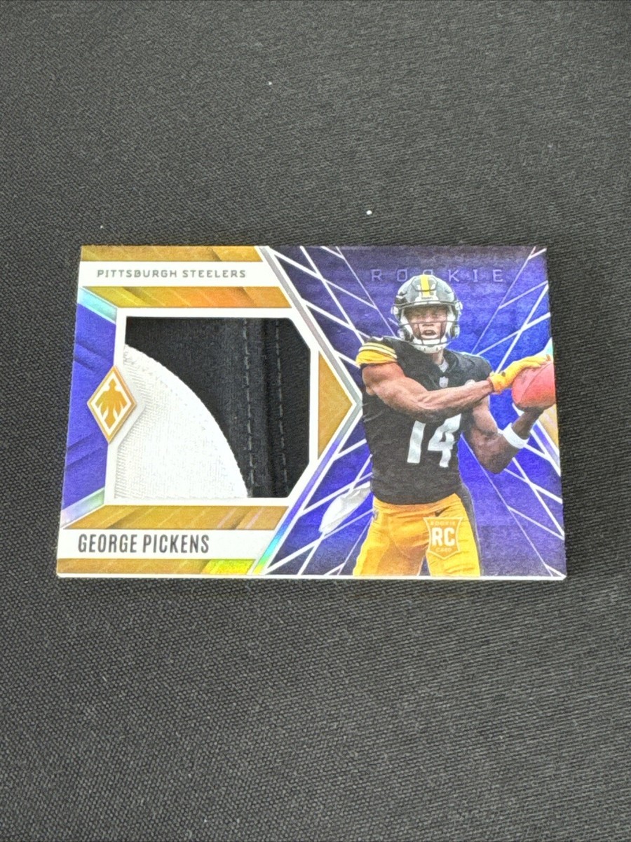 George Pickens 2022 Panini Phoenix RARE #/75 PURPLE PRIME JUMBO