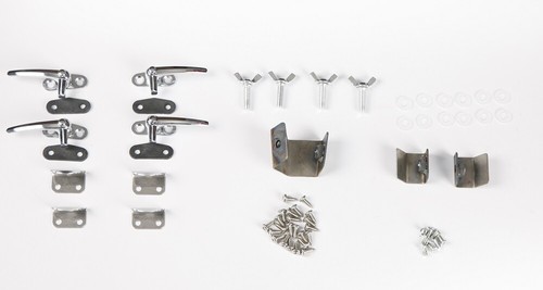 STAINLESS STEEL SAFARI WINDOW COMPLETE KIT FIT TYPE 2 BUS SPLITSCREEN T1 - Picture 3 of 4
