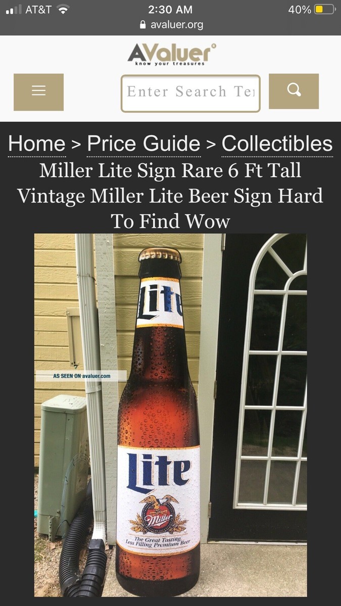 ヴィンテージ  Lite Beer 飾り壁掛け Vintage Miller Lite beer sign wall tacker barrel head topper