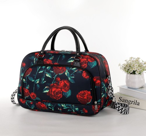 S-Medium Handbag Shopper Weekender Travel Gym Woman Lady Synthetic Leather Bag - Picture 13 of 35