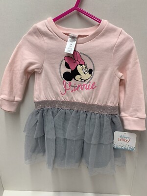 Disney Baby Infant Girl 18 Month Dress With Tags Minnie Mouse GC