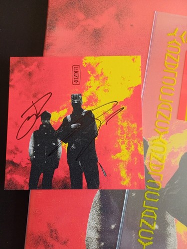 TWENTY ONE PILOTS CLANCY CLEAR/RED SPLATTER LP EXCLUSIVE PROMO SLV + SIGNED CARD - Picture 2 of 4