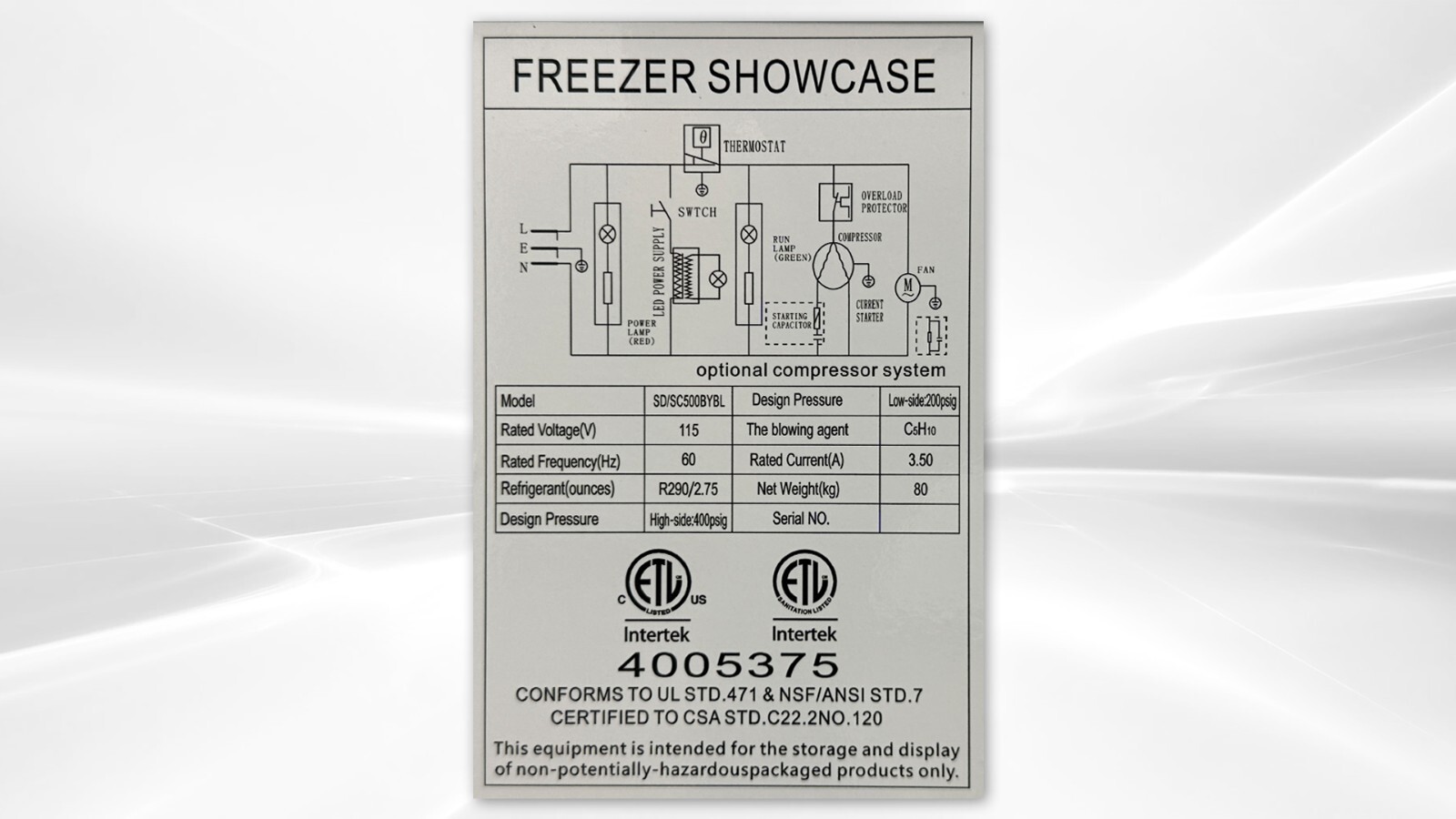 NEW 58" Showcase Chest Freezer Display Market Grocery Island Merchandiser NSF