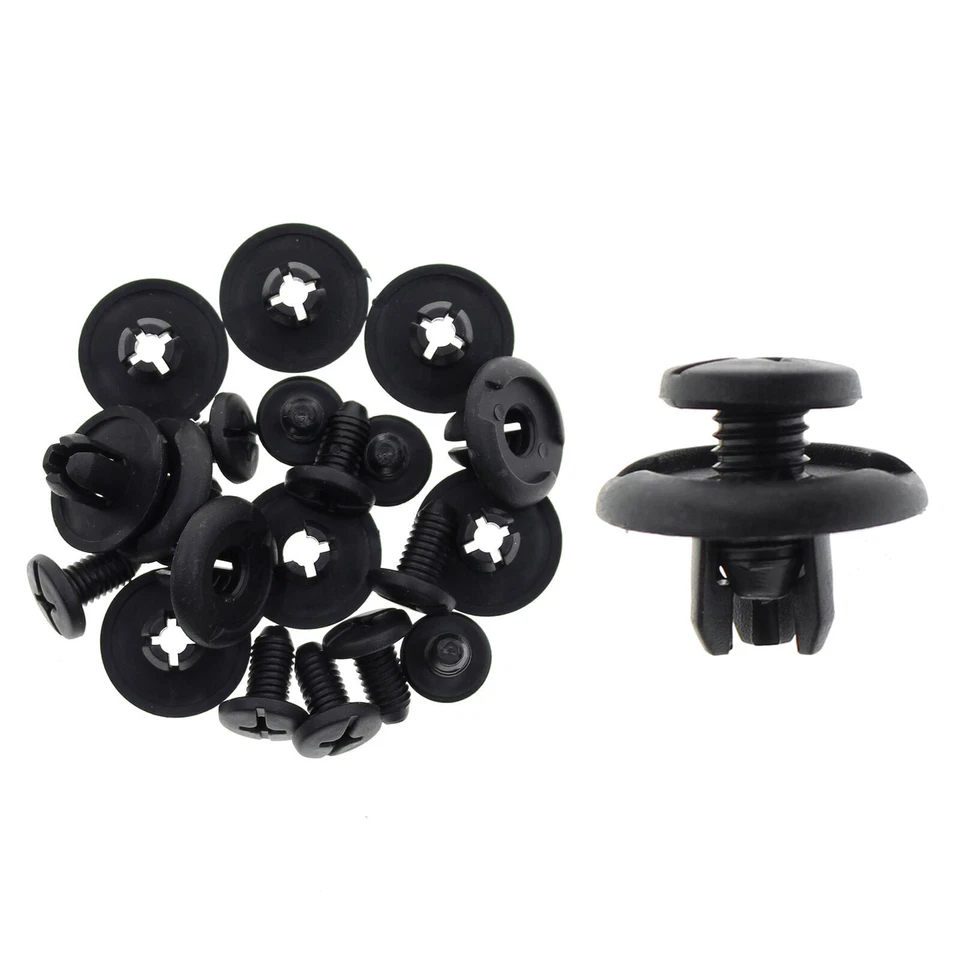 40PCS Car Push Rivet Retainer Pin Body Bumper Trim Moulding Clip Accessories Kit - Image 3 of 4