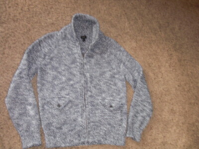 J CREW thick cotton full zip COWICHAN style Sweater Women's Small