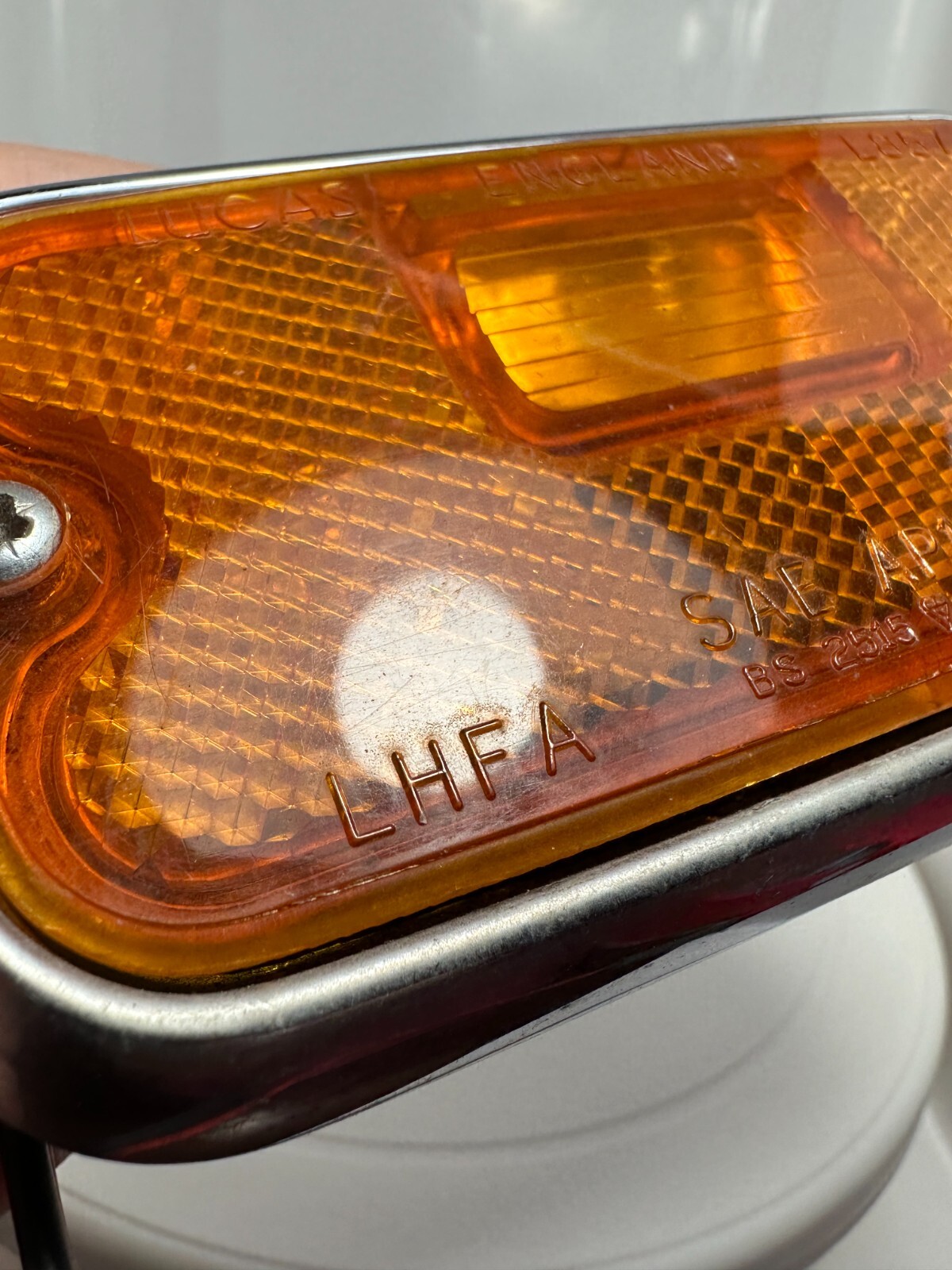 Lucas L857 Rolls Royce Silver Shadow II Part Front Side Marker Amber Light