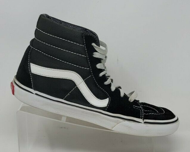 Vans Womens Old Skool Off The Wall 721454 Black Sneakers Shoe Lace Up 8 High Top thumbnail 3