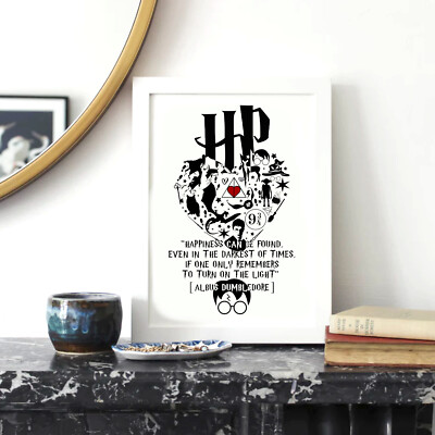 Harry Potter HP Film Zitat personalisiert A4 KUNSTDRUCK POSTER Herz Motivation