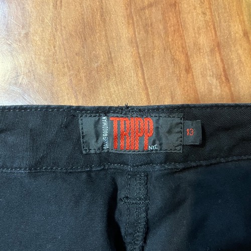 Vintage RARE black TRIPP daang Goodman BONDAGE pants CORSET goth Y2K 90’s 13 R23 - Picture 4 of 7