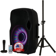 Bocinas Bluetooth Grandes Para Fiestas Con Microfono Para Karaoke De 15 Pulgadas