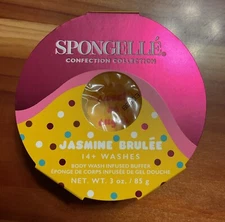 Spongelle JASMINE BRULEE Confection Buffer Body Wash Cleansing Sponge 3oz New