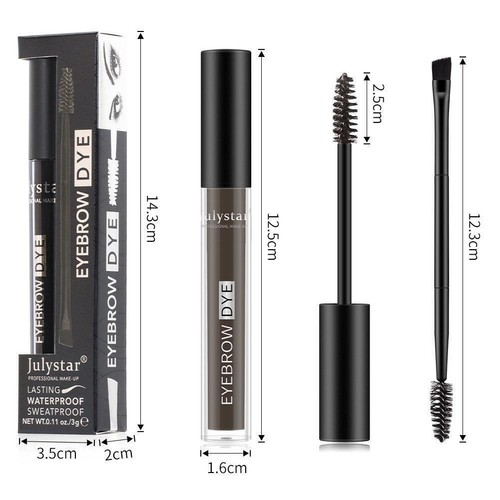 Julystar Waterproof Eyebrow Gel with Brush Refreshing E9A5 Non and Sticky S8R5 - Picture 10 of 18