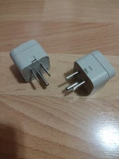 Pack of 2 AU UK EU To US AC Power Plug Adapter Converter Travel Adapter