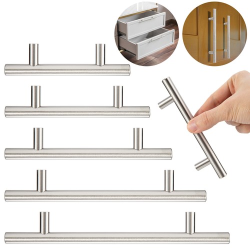 Maniglia estraibile barra acciaio inox per cassetto armadio cucina ferramenta + 2 viti omaggio - Foto 3 di 32