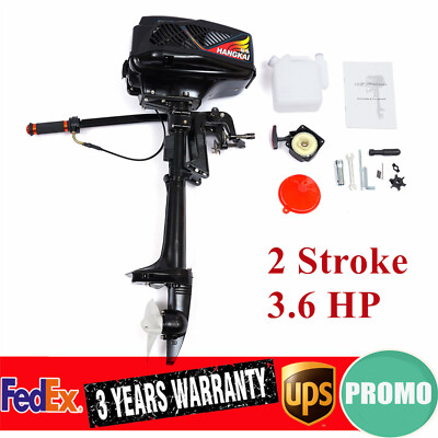 #ad 2 Stroke 3.6HP Heavy Duty Outboard Motor Boat Engine w CDI Water Cooling System $185.22
