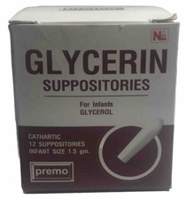 Glycerin Suppositories New Look by Premo: Infant Use 1.5 Gm. X 12 Sup 7/28