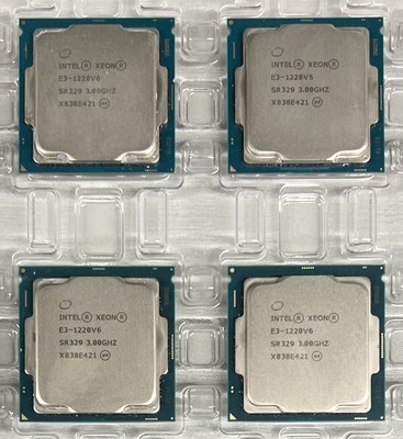 LOT OF 10x SR329 INTEL XEON E3-1220V6 3.00GHZ/4-CORE/8MB/72W CPU PROCESSOR