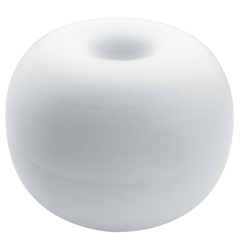 Boa galleggiante con foro passante per corsia campo boe diam 26 bianco