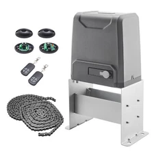 4400lb CO-Z Electric Sliding Gate Opener Door Operator Automatic 2 Remotes&Chain