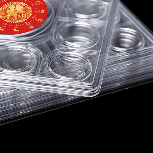 12 Coins Storage Box Commemorative Coin Display Holder Collection Case Plastic a - Picture 12 of 12