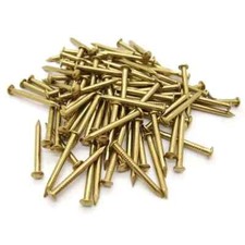 Solid Brass Panel Pins 6mm  8mm, 10mm, 12mm, 15mm, 20mm Pack of 50/100