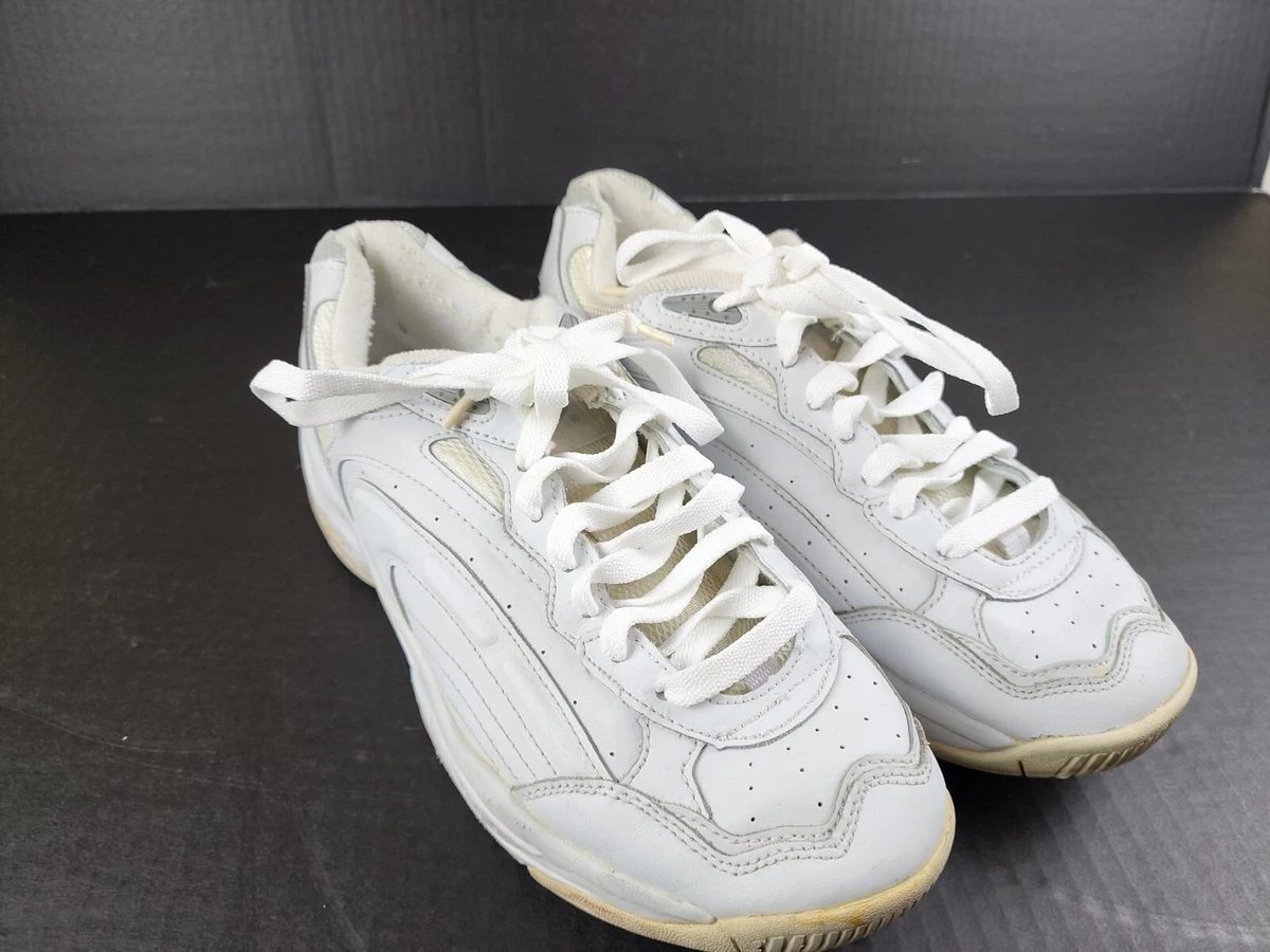 Athletic Works Mens White Sneakers Sport Walking Running Shoes