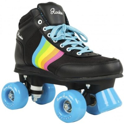 Mädchen Rollschuhe. Damen-Rollschuhe. Rookie Forever Rollschuhe - Regenbogen.