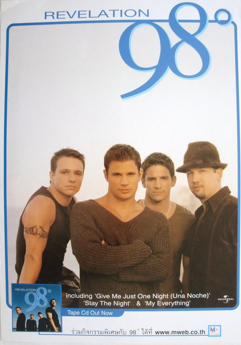 98 DEGREES REVELATION THAILAND PROMO POSTER - R&B, Soul, Urban, Pop Music