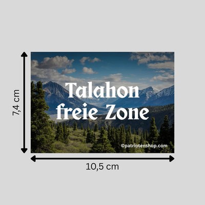 ''Talahon freie Zone'': 10 - 300 Sticker (Premium-Qualität)