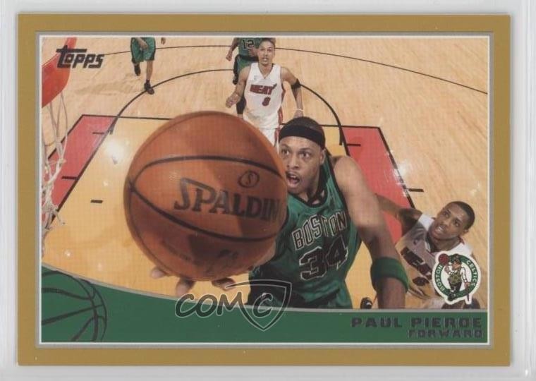 2009-10 Topps Gold 1107/2009 Paul Pierce #12 HOF 09wc