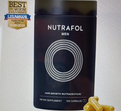 NUTRAFOL Men's Hair Growth Supplement Capsules - 120 Count