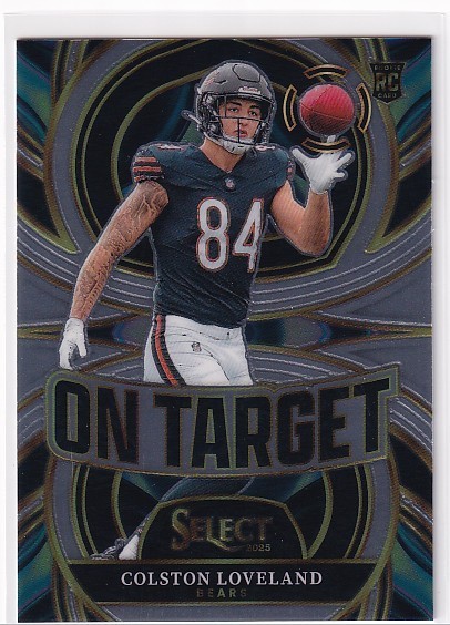 2025 Panini Select COLSTON LOVELAND On Target Rookie Insert #6 - Bears