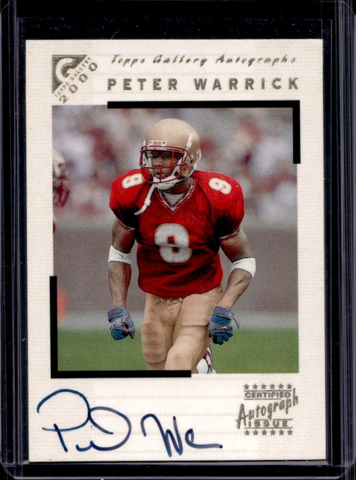 Peter Warrick Topps Rookie Premiere Autograph #PW Base