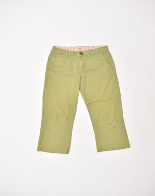 Levi's Damen Capri Jeans US 6 Medium W32 L24 grün Baumwolle QY14