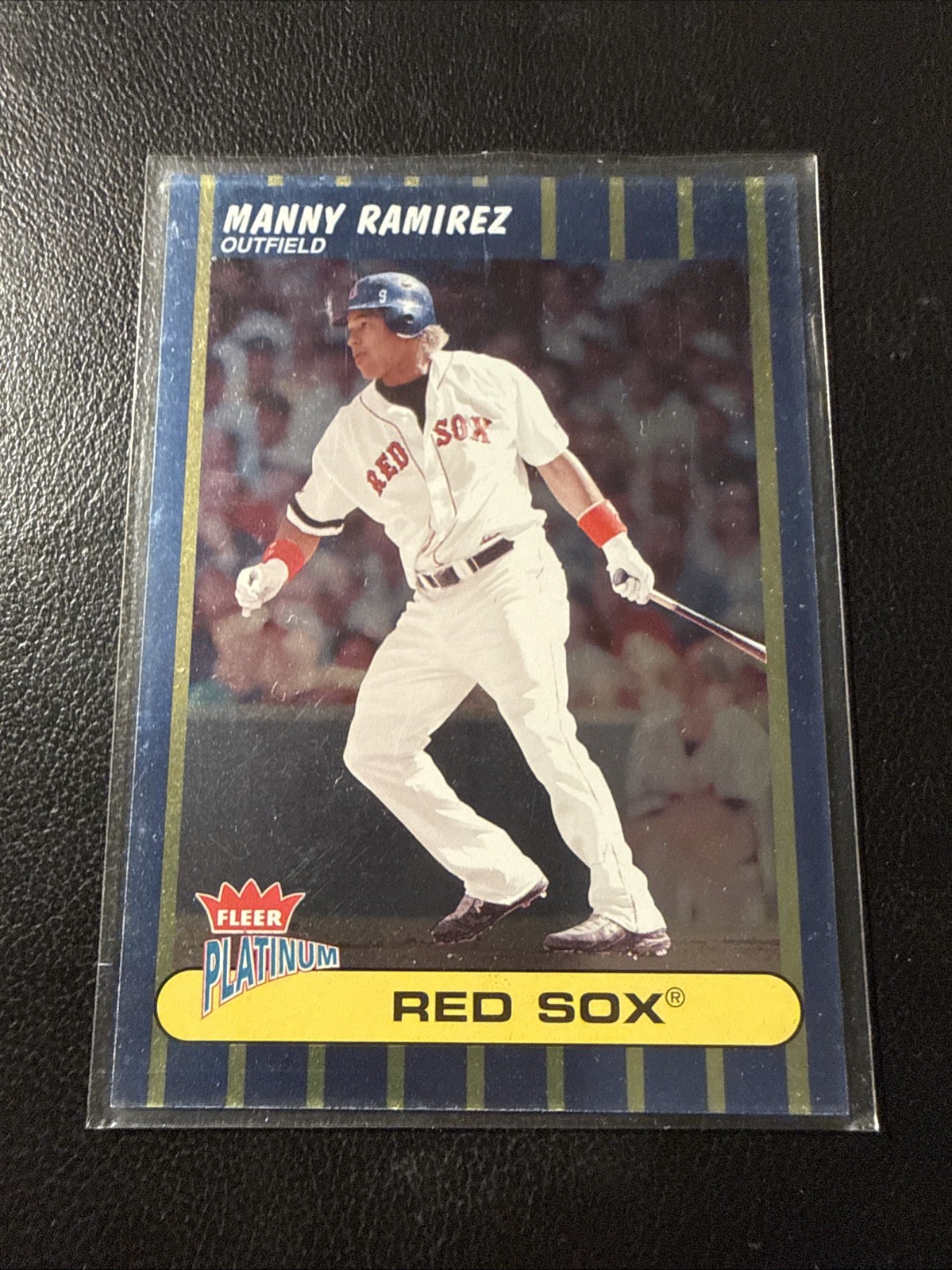 2003 Fleer Platinum Manny Ramirez Foil Platinum 27/100 Boston Red Sox