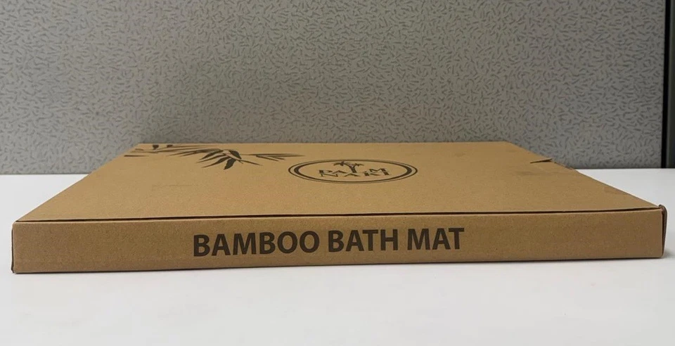 Alfombra de baño de bambú de Palm Naki Foto 4 de 4