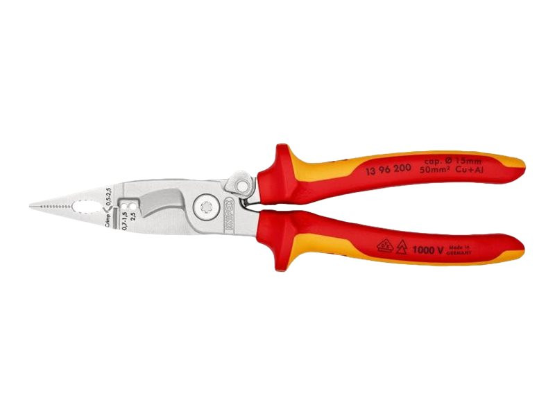 KNIPEX Multifunction pliers insulated 200 mm insulated 200 mm 13 96 200