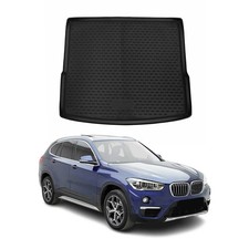 Kofferraummatte Kofferraumwanne für BMW X1 F48 2015-2022 Gummi TPE Schwarz