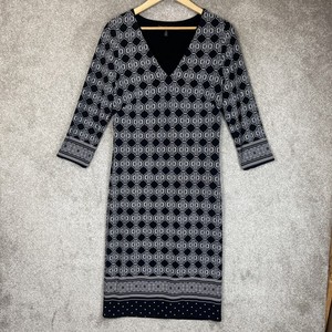 white house black market reversible dress White House Black Market Reversible V-neck Cut Out Sheath Mini Dress N   Queen City Reloved