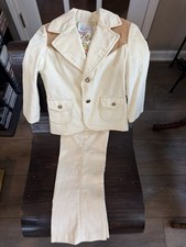 1970s Boys Western Style Corduroy 2 Piece Suit Made by Good Lad.