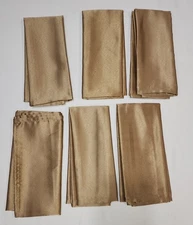 Bed Bath & Beyond Set of 6 Jubilee Napkins Bronze 17"x17" Home Decor Dinner