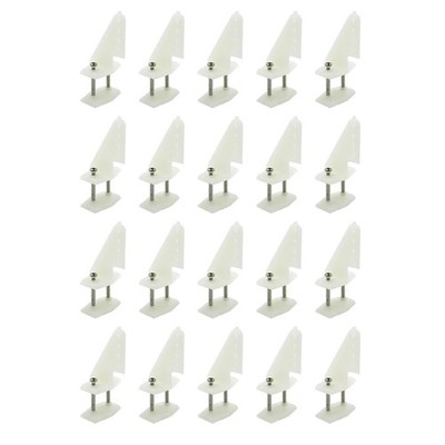 20PCS Plastic Control Horn 4 Hole Control Horn with Screws for RC Airplane Pl...