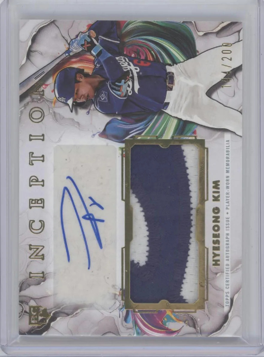 2025 Topps Inception Hyeseong Kim #IAPC-HK /200 Auto Patch RC Memorabilia